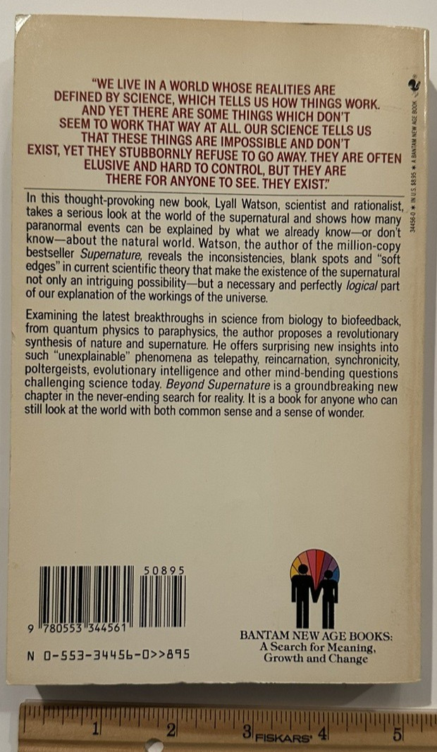 Beyond Supernature by Lyall Watson