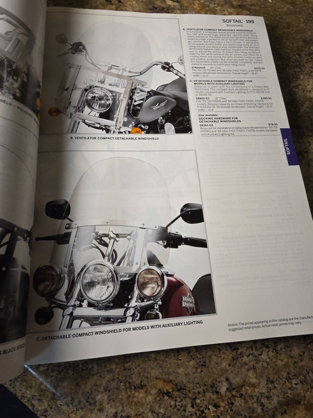 2013 Harley Davidson Genuine Motor Parts & Accessories Catalog Book 880 pages