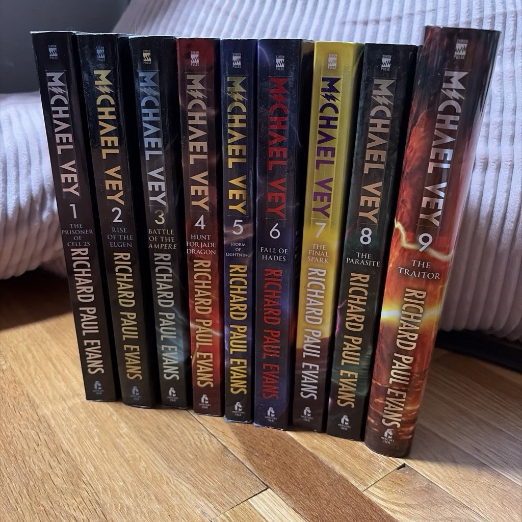 Michael Vey Ser. Books 1-9 Richard Paul Evans eight softcover and one hardcover