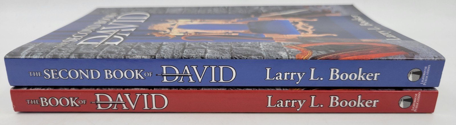 The Book & Second Book Of David 2 Paperback Lot Larry L. Booker Volumes 1 & 2 VG