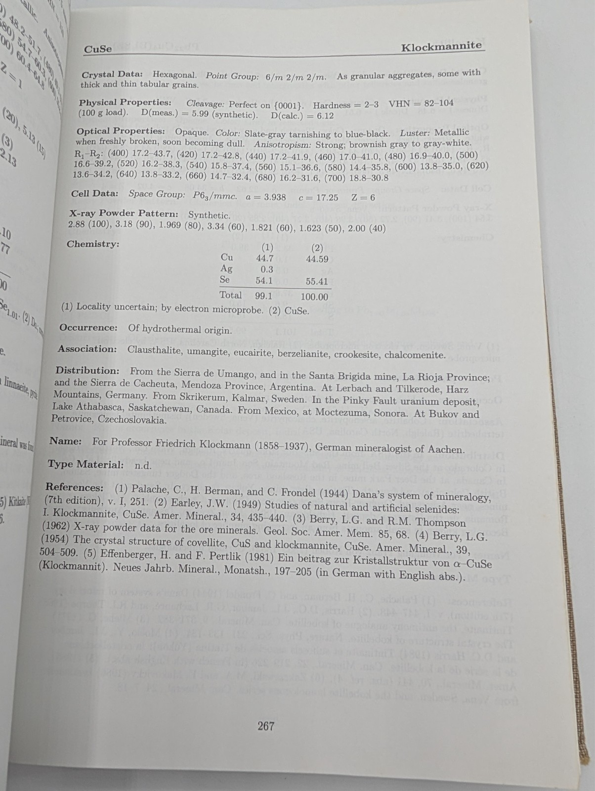 Handbook of Mineralogy Vol. 1 : Elements, Sulfides, Sulfosalts