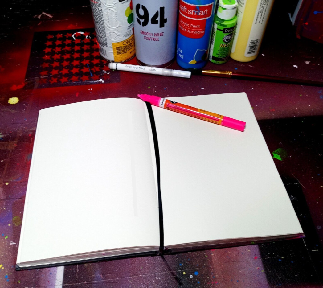 🚀 SketchMode “Drift in Orbit” A5 Sketchbook – Astronaut Galaxy Journal