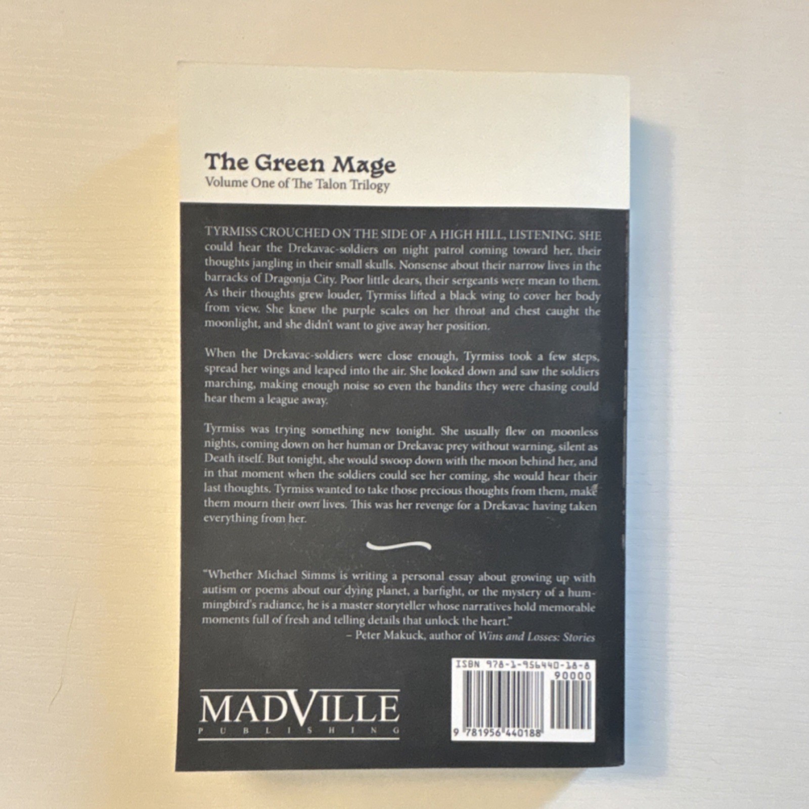 Michael Simms The Green Mage Talon Trilogy Madville Trade Paperback 2023 Fantasy