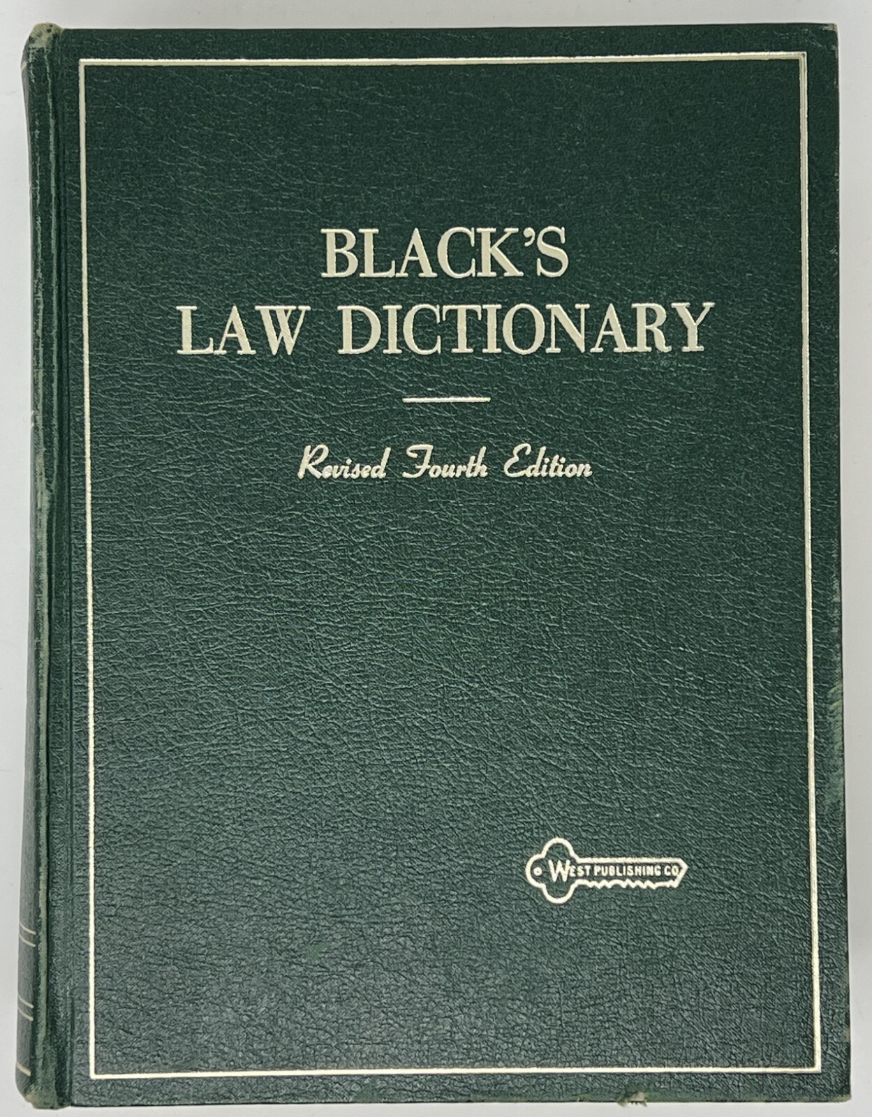 Black’s Law Dictionary: Revised 4th Ed./12th Print by Henry Black – 1975 HC West