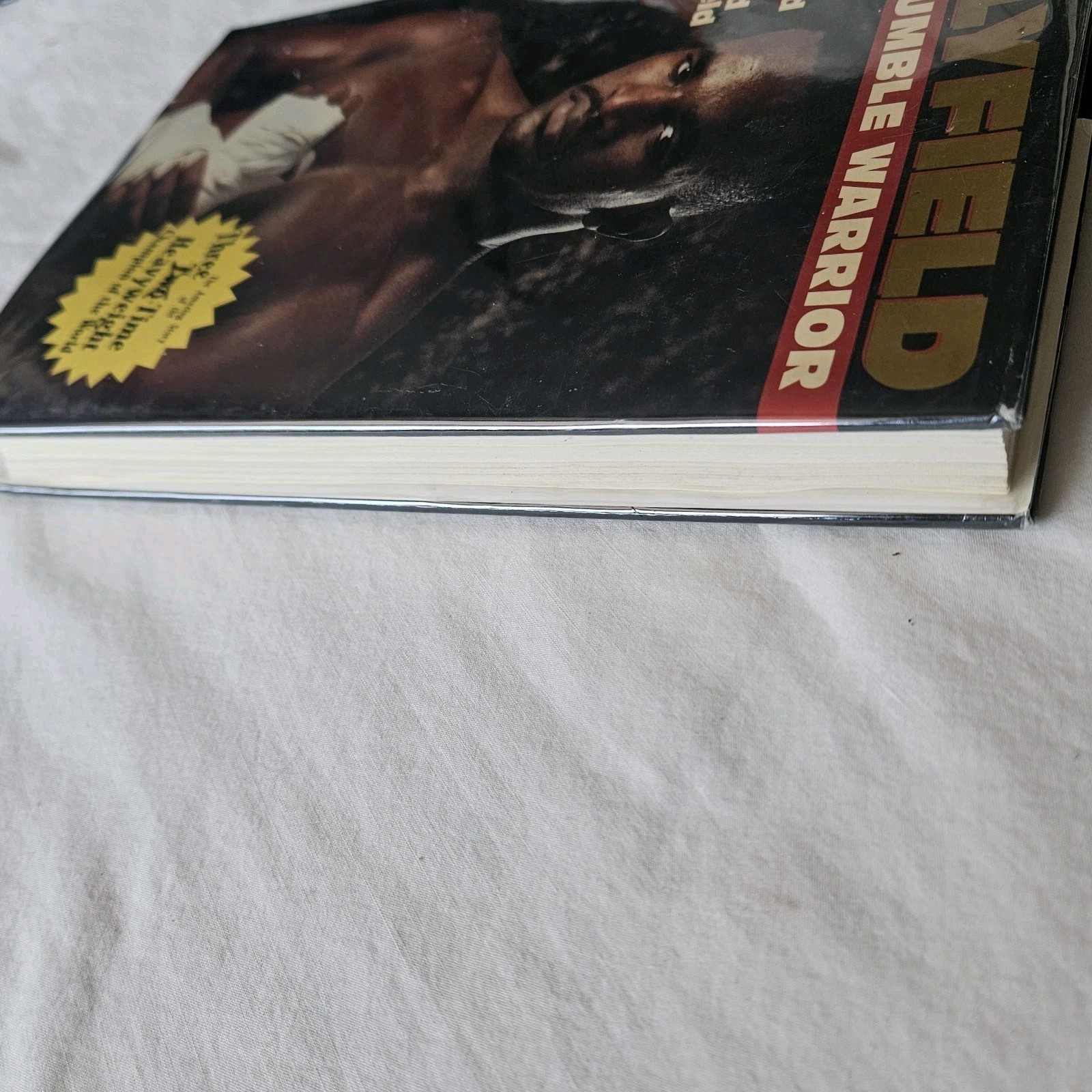 Signed: Evander Holyfield – The Humble Warrior Boxing 1996 Hard Cover Book HC DJ