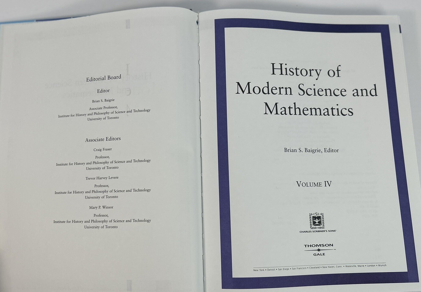History of Modern Science and Mathematics Edition 1 Volume I & IV