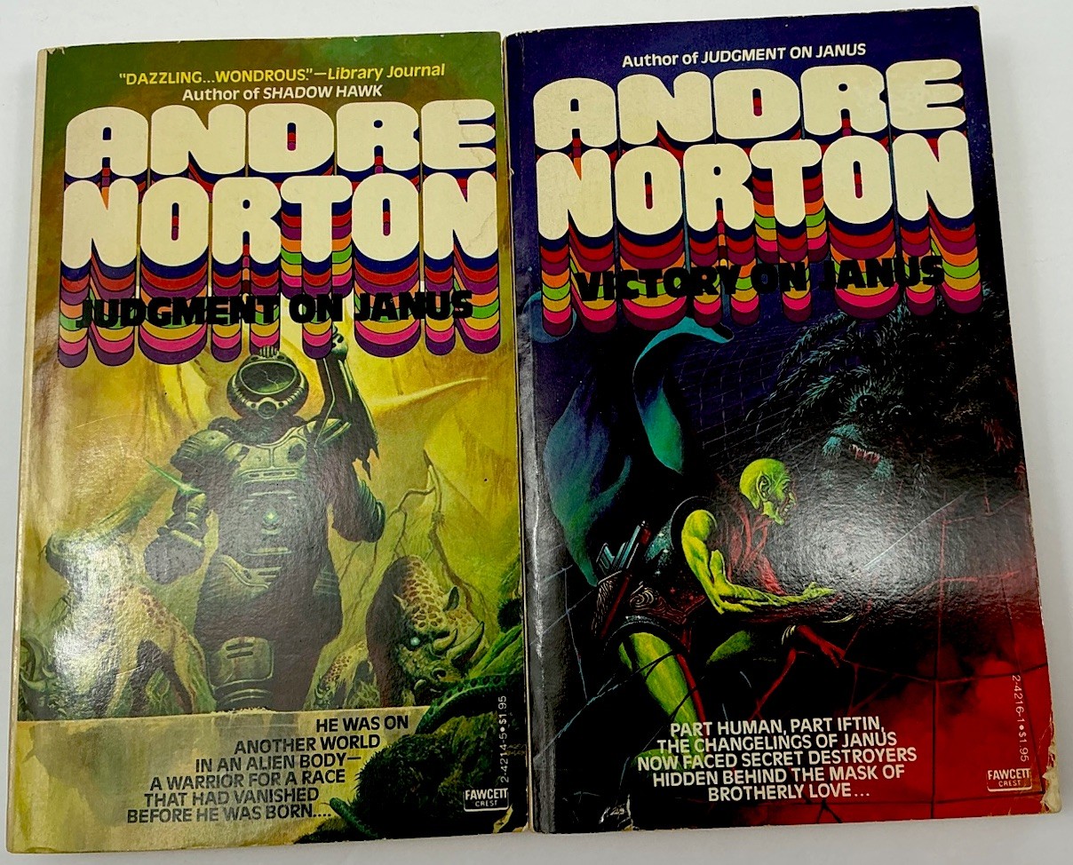 Andre Norton Janus 1&2 Judgment on Janus Victory On Janus Fawcett Crest