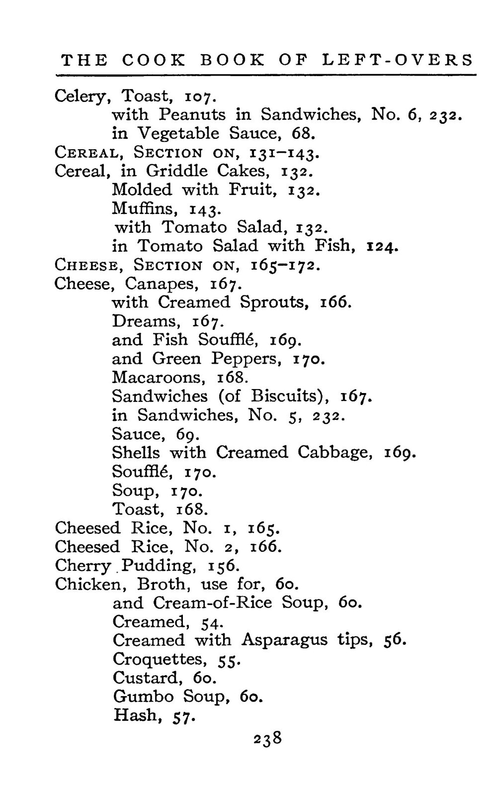 1911 The Cook Book Of Left Overs 252 Pages