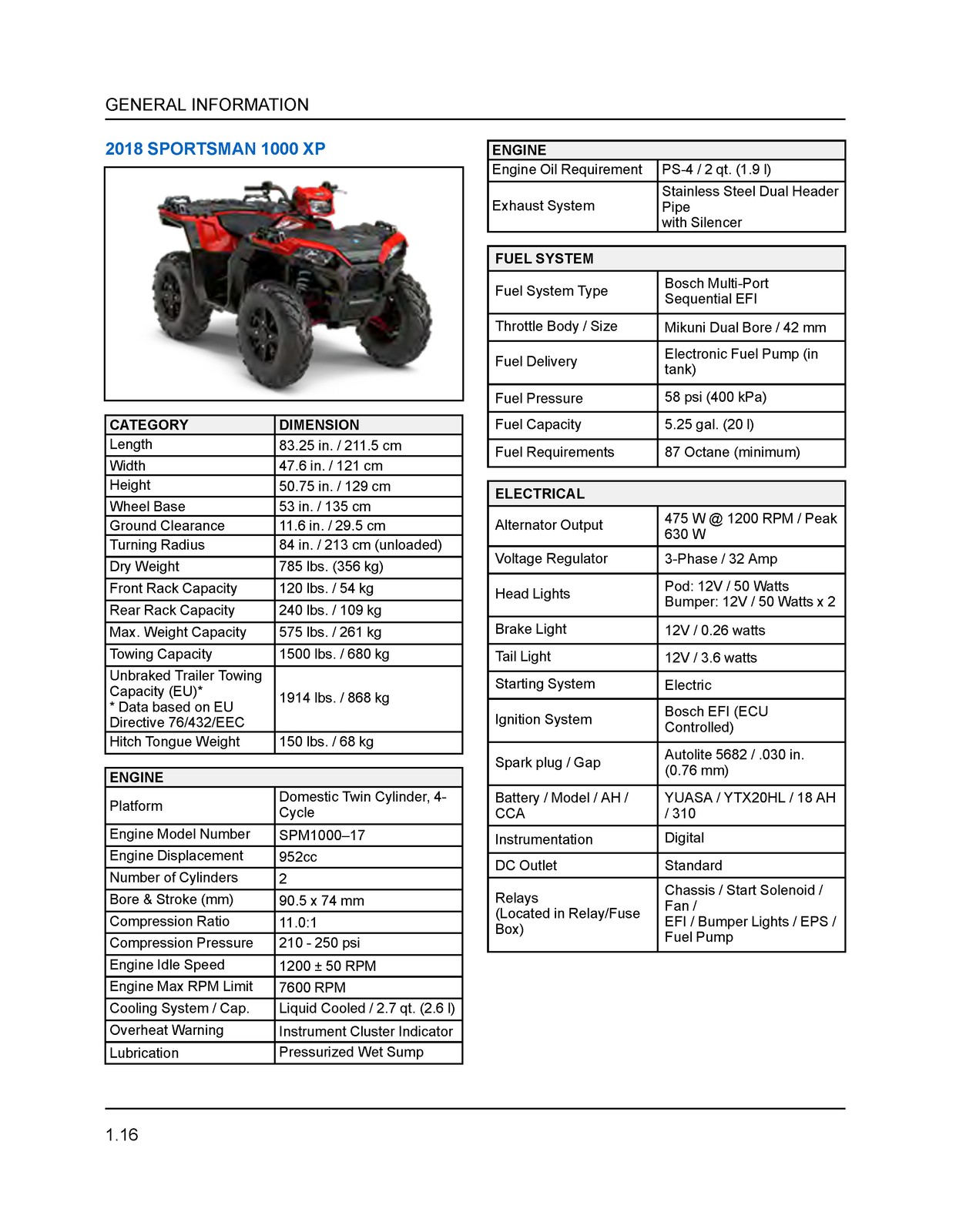 POLARIS Sportsman 850 1000 XP High Lifter Service Manual , FOLDOUTS