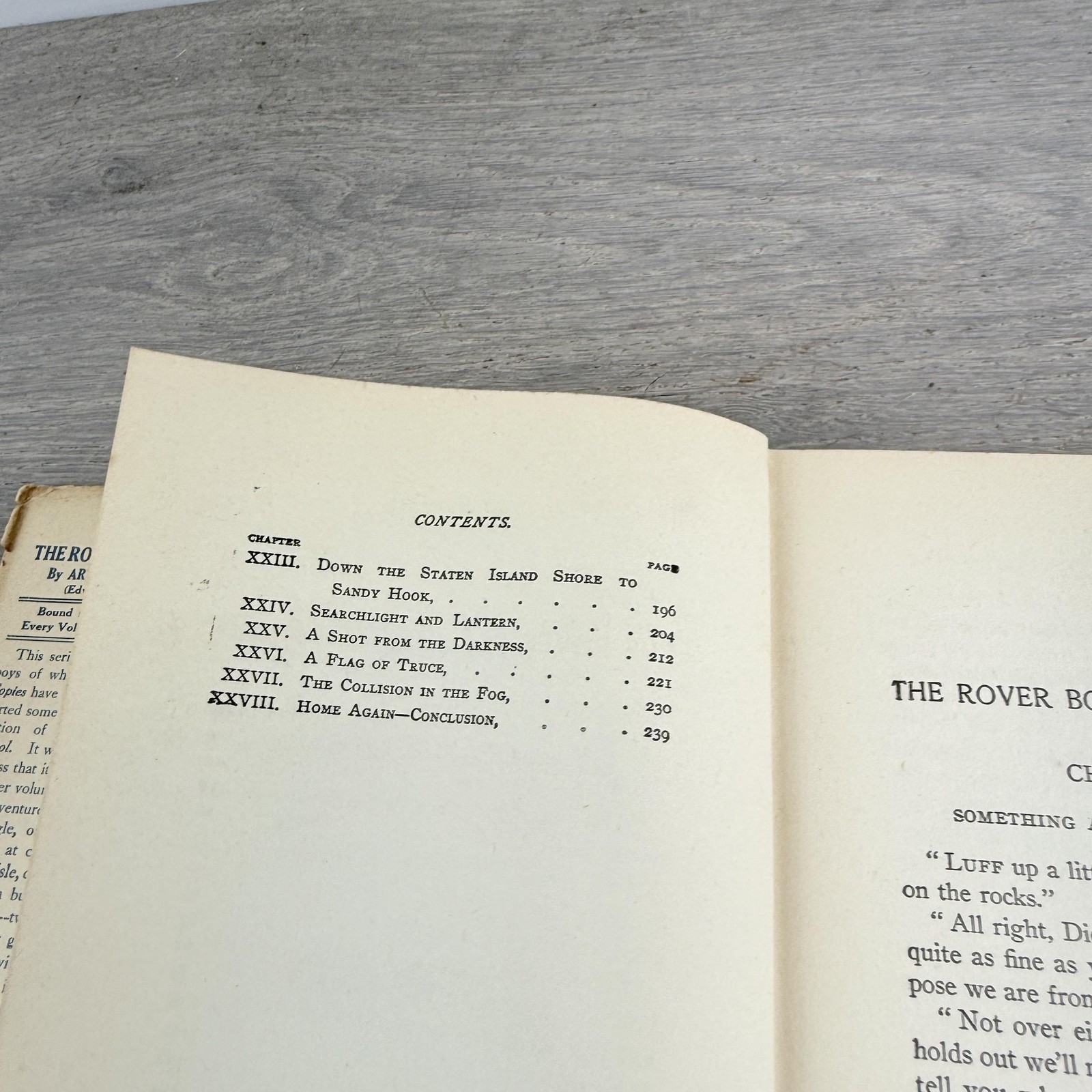 Vintage 1926 The Rover Boys On The Ocean Arthur M Winfield HC DJ USA Illustrated