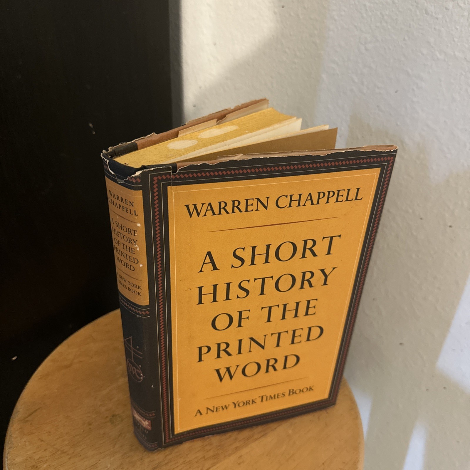 Short History of the Printed Word by Warren Chappell (1970, Hardcover) 1st Ed.