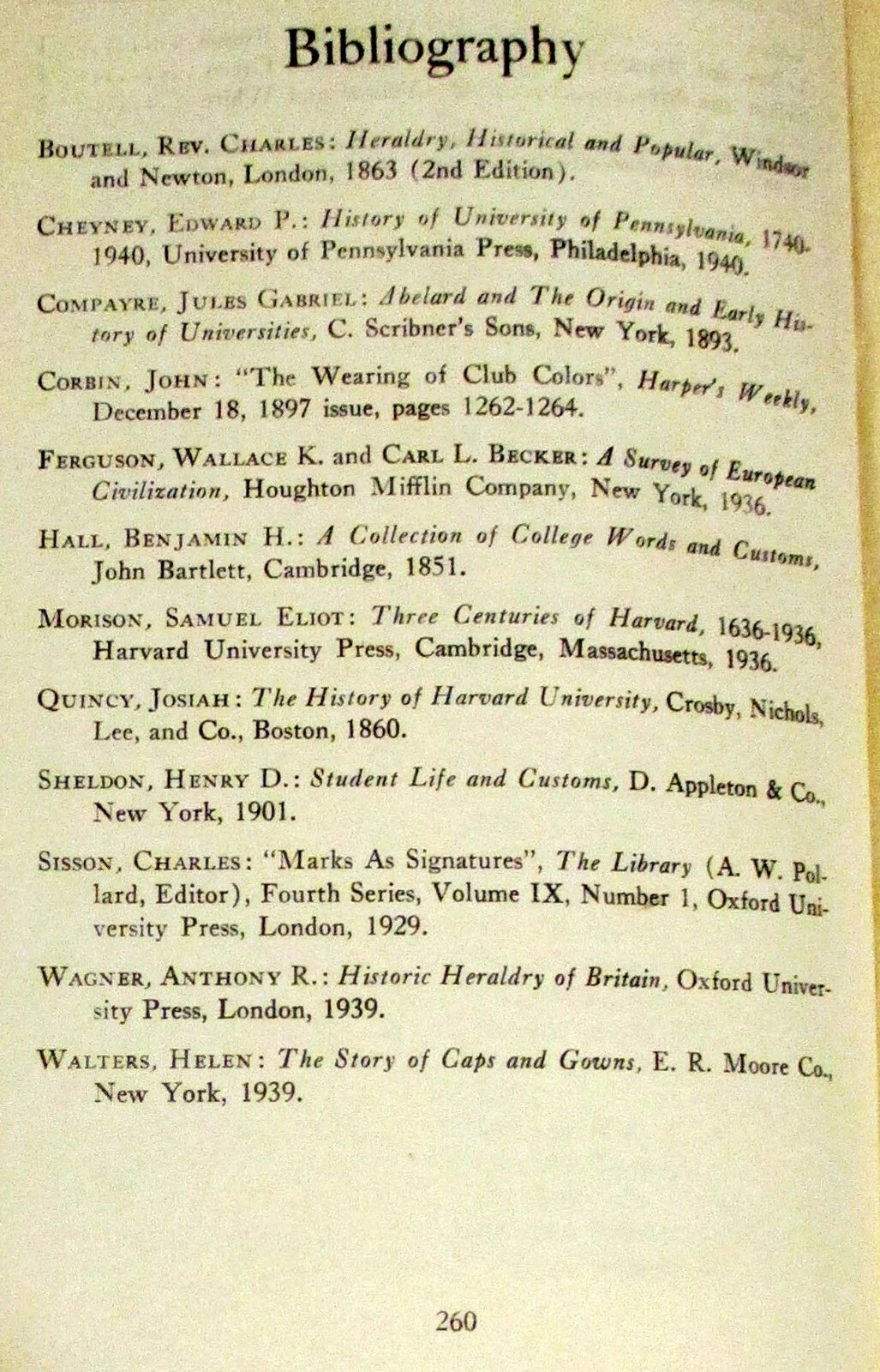 1949 Our College Colors by Henry L. Snyder H/C 260 Pages NICE!!!!
