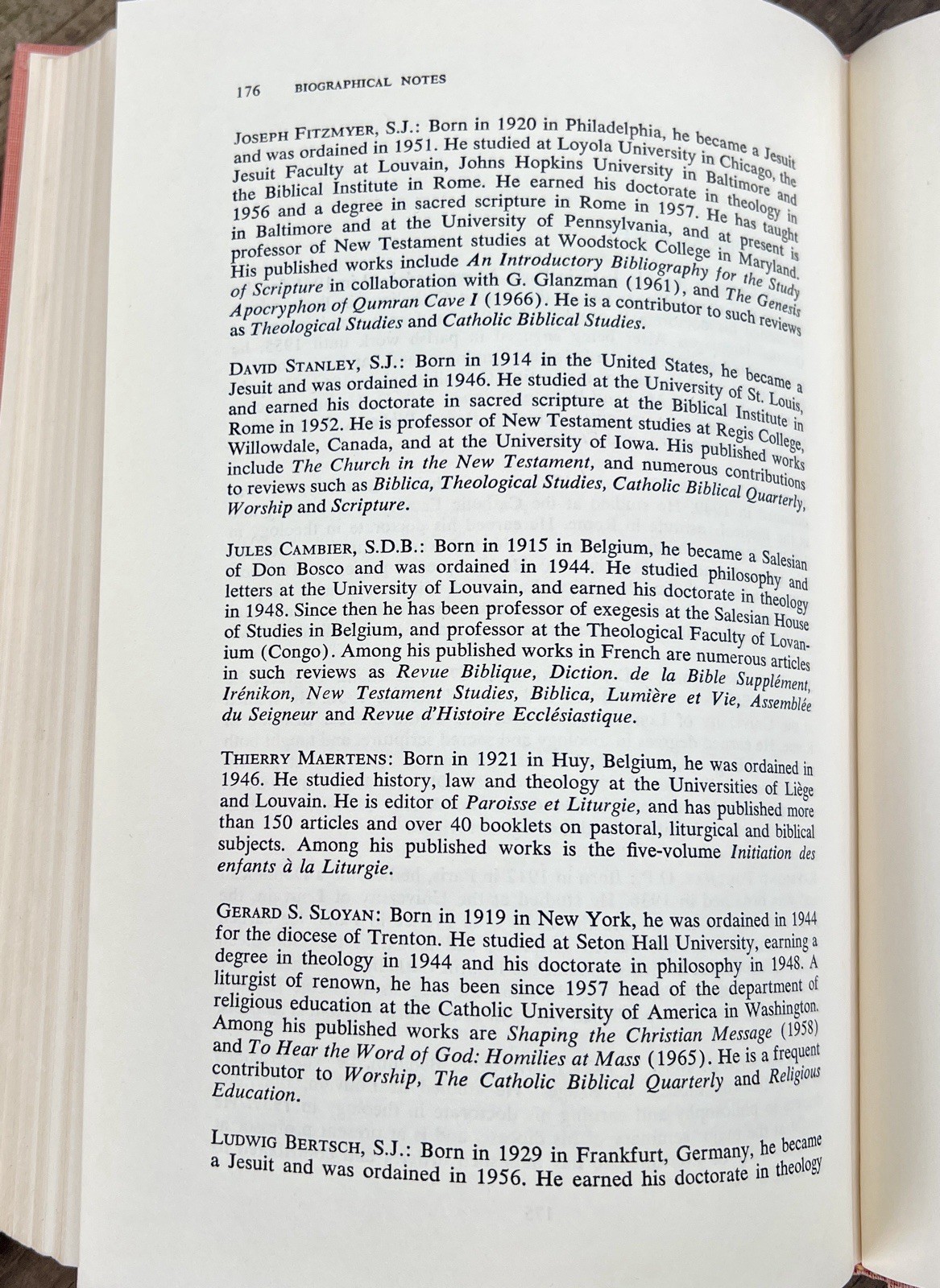 Dynamism Biblical Tradition 1967 Church History CONCILIUM Vol. 20 Paulist Press