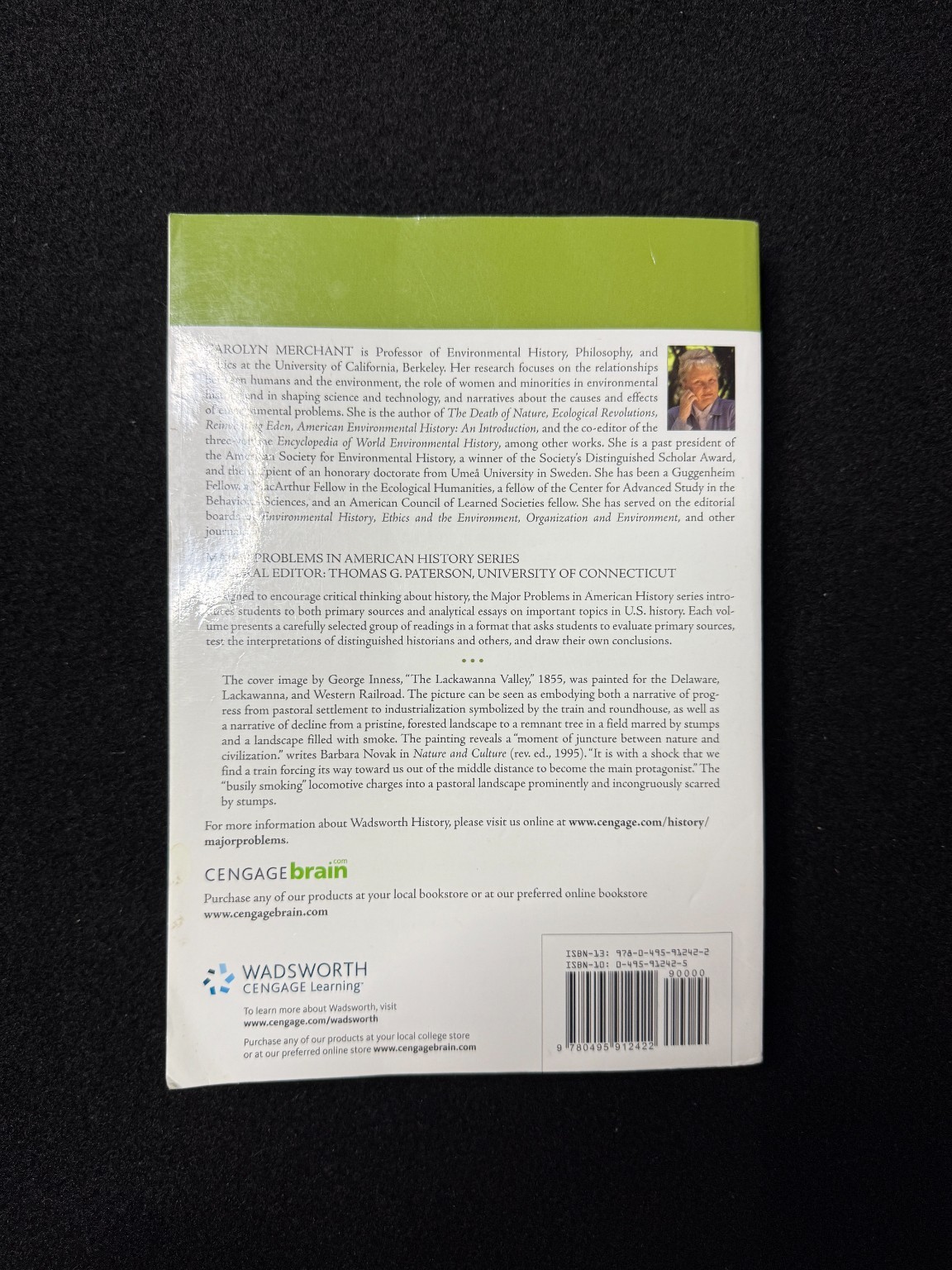 Major Problems American Environmental History Carolyn Merchant 2012 3rd Ed Textb