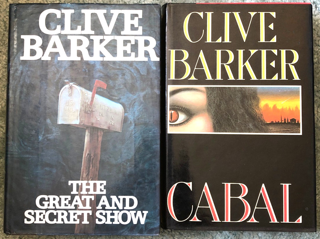 Clive Barker books, The Great and Secet Show & Cabal (2nd printing), hardcovers