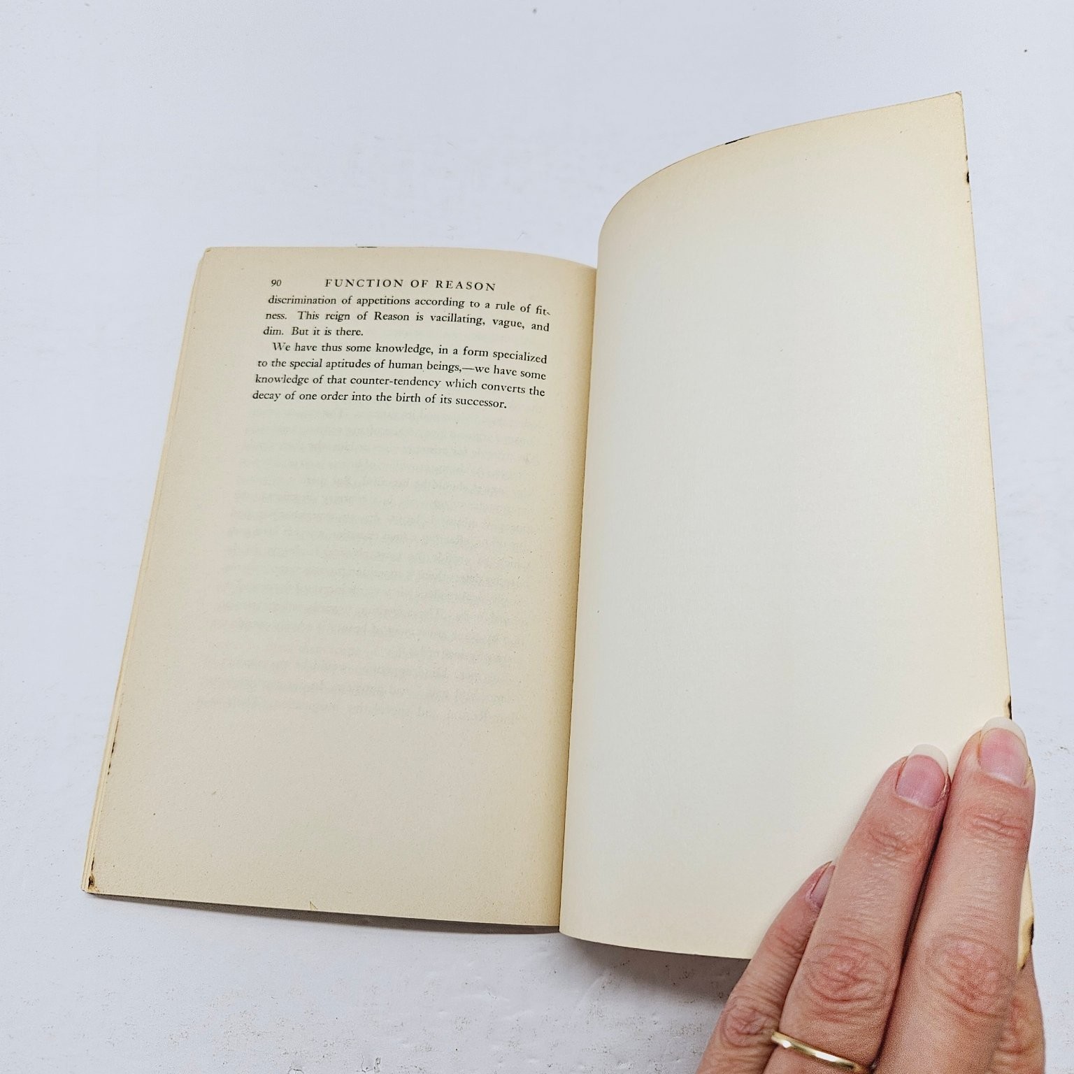 The Function of Reason – Alfred North Whitehead 1958 First Beacon Paperback