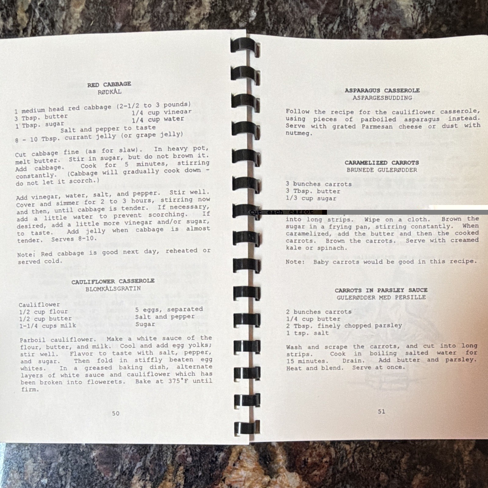 The Danish Club of Tucson Danish Recipes Cookbook Paperback Ring/Wire Bound