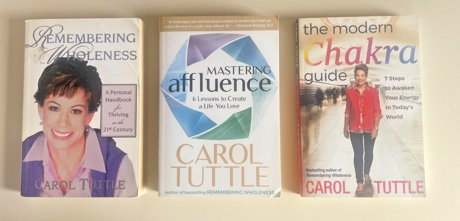 Carol Tuttle 3 Books Lot – Self Help, Chakra, Wholeness, Abundance