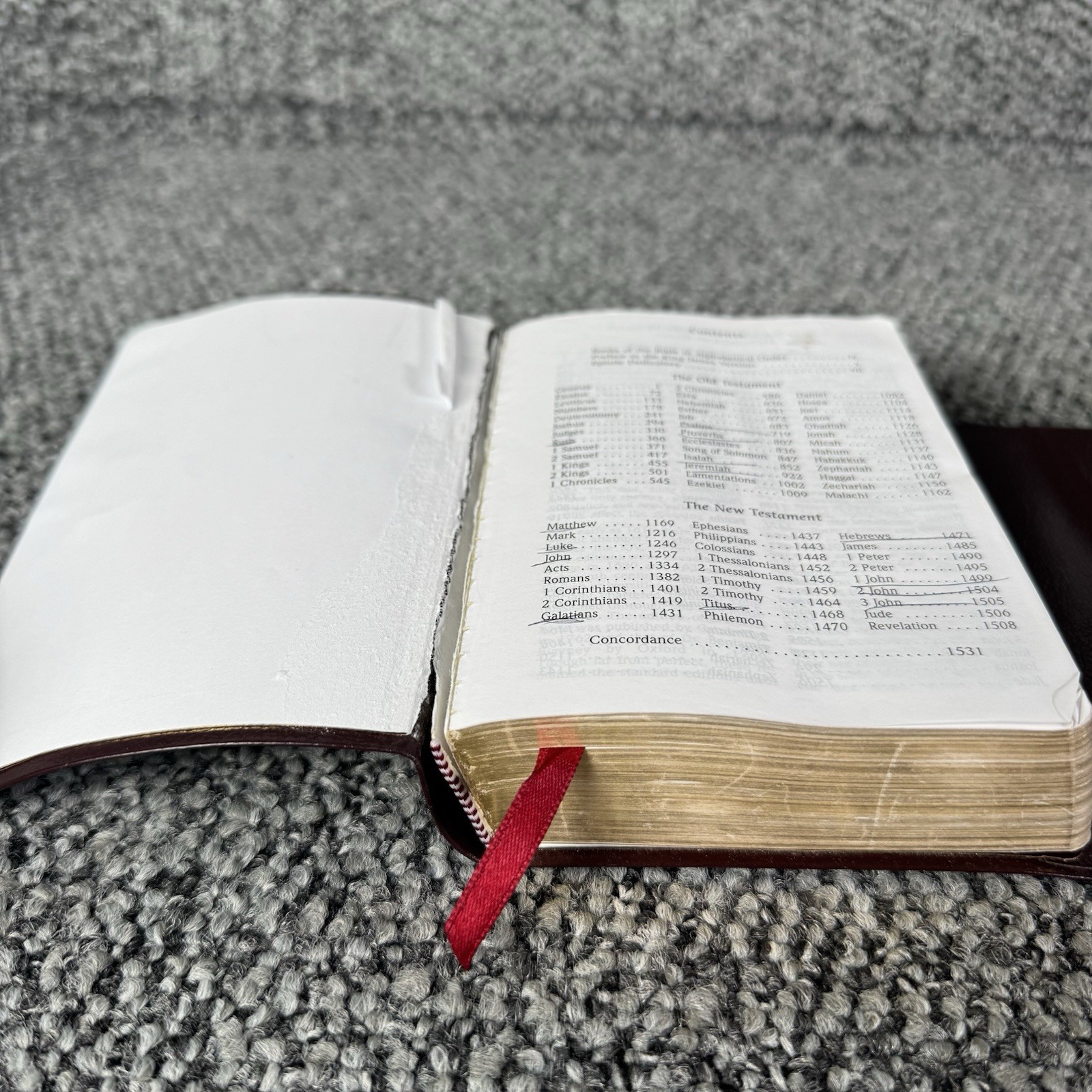 KJV Holy Bible Hendrickson Reference Edition Burgundy Bonded Leather Magnetic