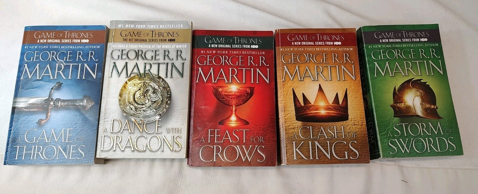 George R.R. Martin: A Song of Ice & Fire (Game of Thrones) PB Book Box Set of 5
