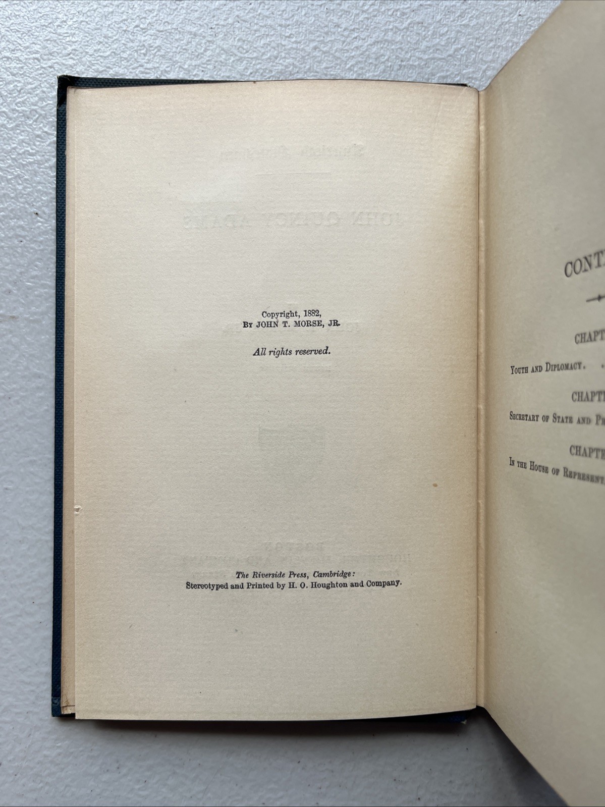 John Quincy Adams (American Statesmen) by John T. Morse Jr, 1885 HC 9th Edition