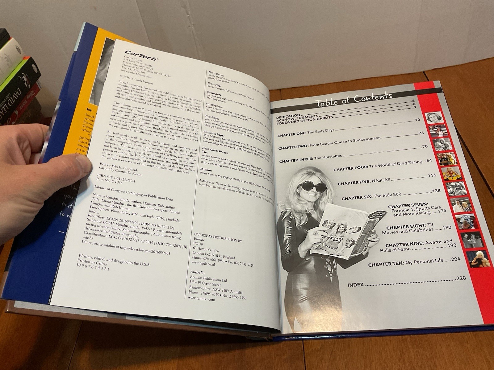 The First Lady Of Motorsports Linda Vaughn Rob Kinnan Cartech CT555 2016 HC DJ
