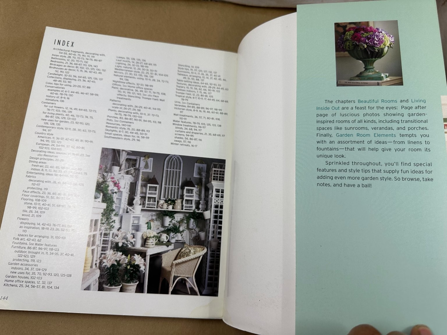 Garden Style Decorating Cynthia Bix 2001 First Printing Sunset Books