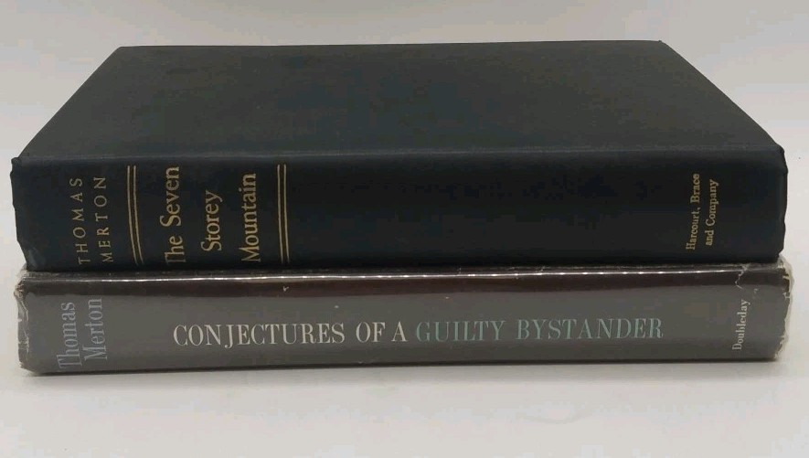 Lot of 2 Thomas Merton First Edition Books The Seven Storey Mountain-Guilty Byst