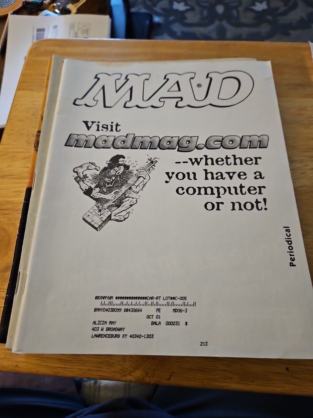 MAD MAGAZINE NO. 406 JUNE 2001 WILL THE REAL SLIM SHADY PLEASE SHUT UP LIKE NEW
