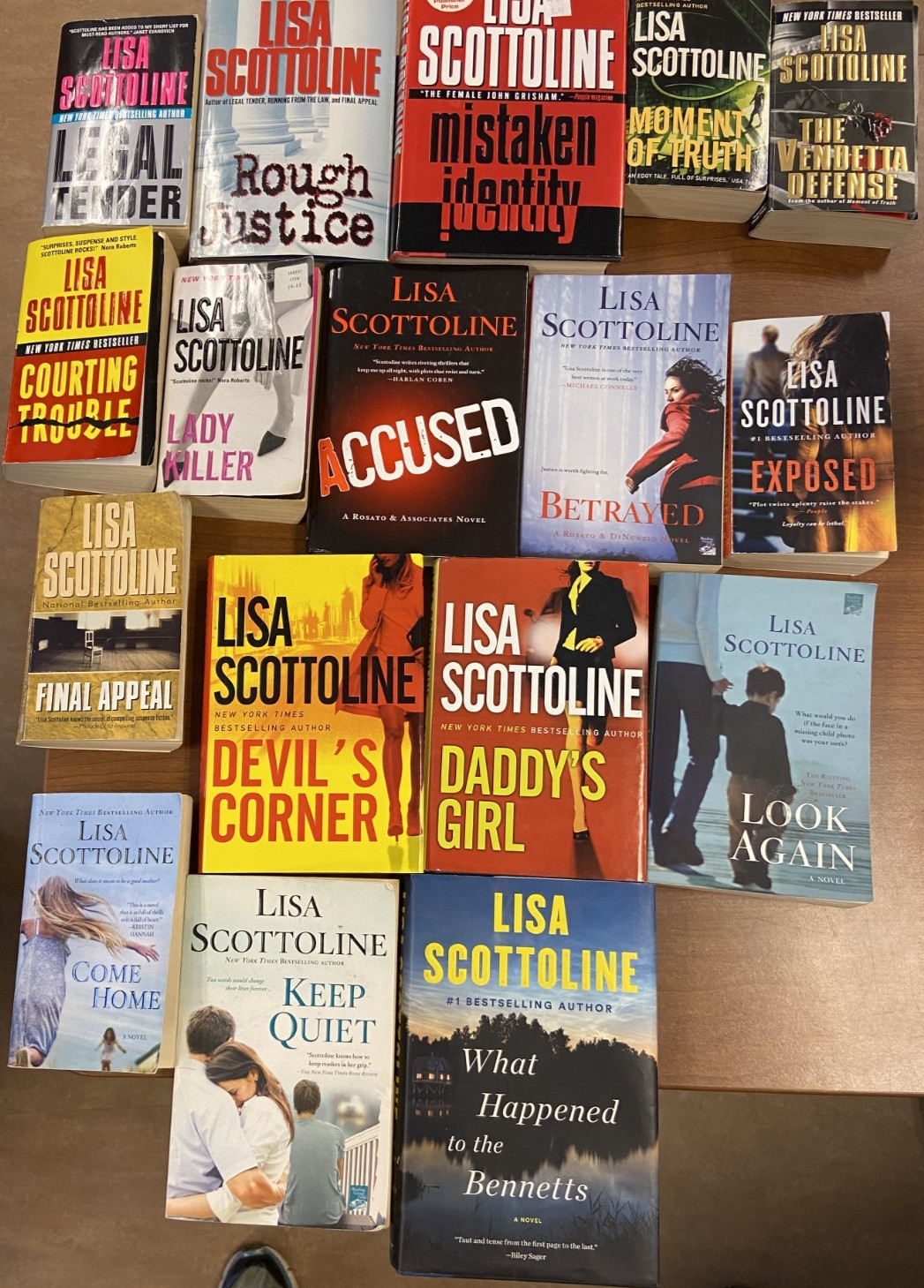 Lot of 17, Lisa Scottoline, Rosato & Associate (7), DiNunzio(3) Standalone (7)