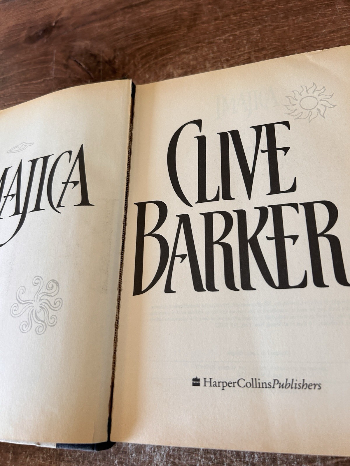 Imajica – Clive Barker 1991 HCDJ 1st Edition Vintage Horror