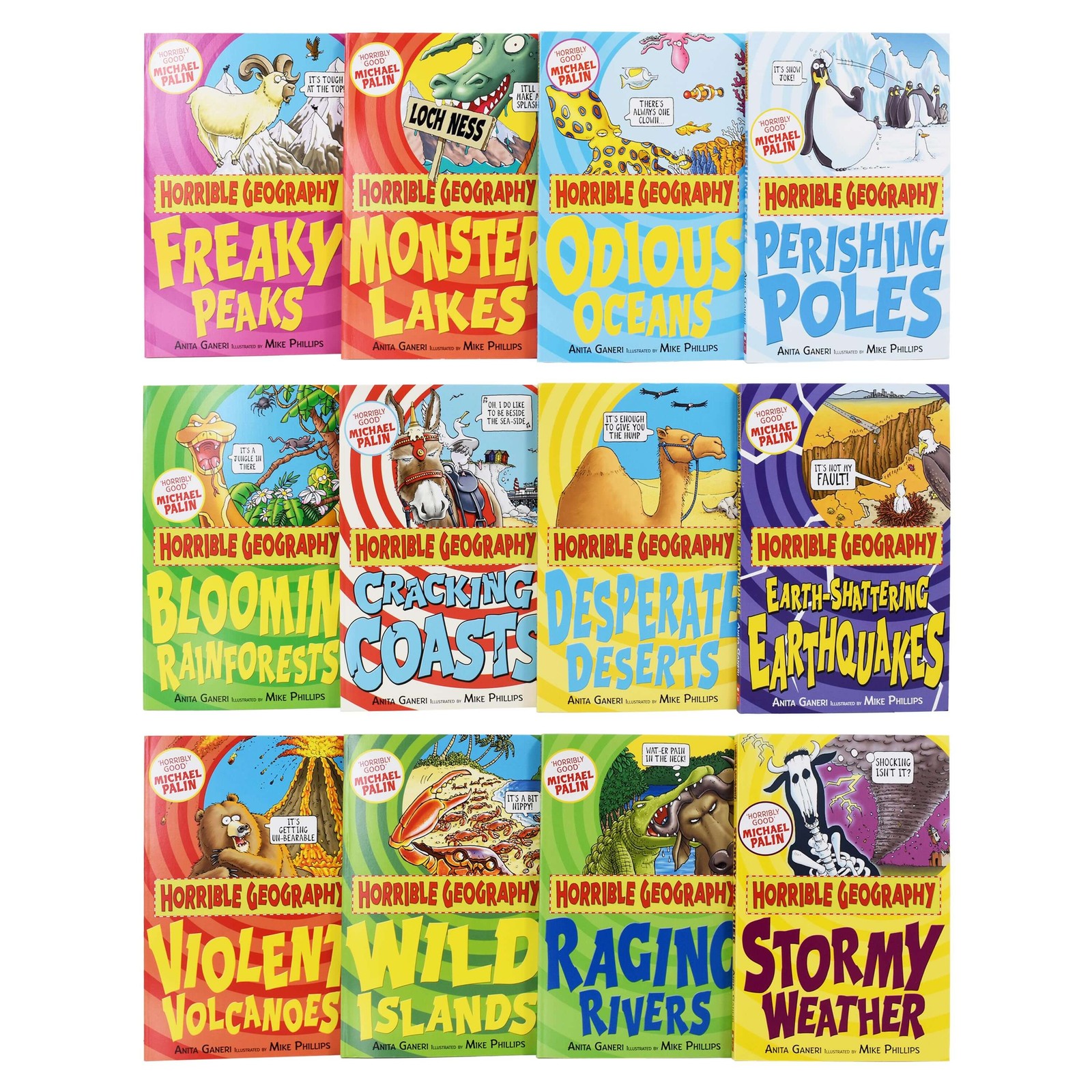 Horrible Geography Collection 12 Books Set By Anita Ganeri – Ages 9-14 – PB