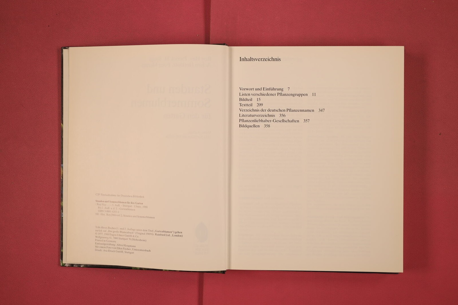 303439 Roy Hay STAUDEN UND SOMMERBLUMEN Ulmer für den Garten HC