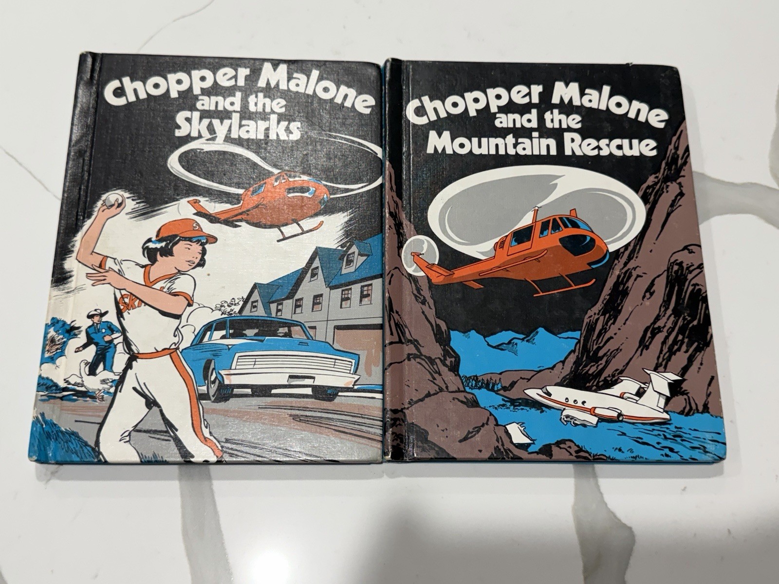 1976 “Chopper Malone Mountain Rescue” and “The Skylarks” Vintage Book Lot Rare