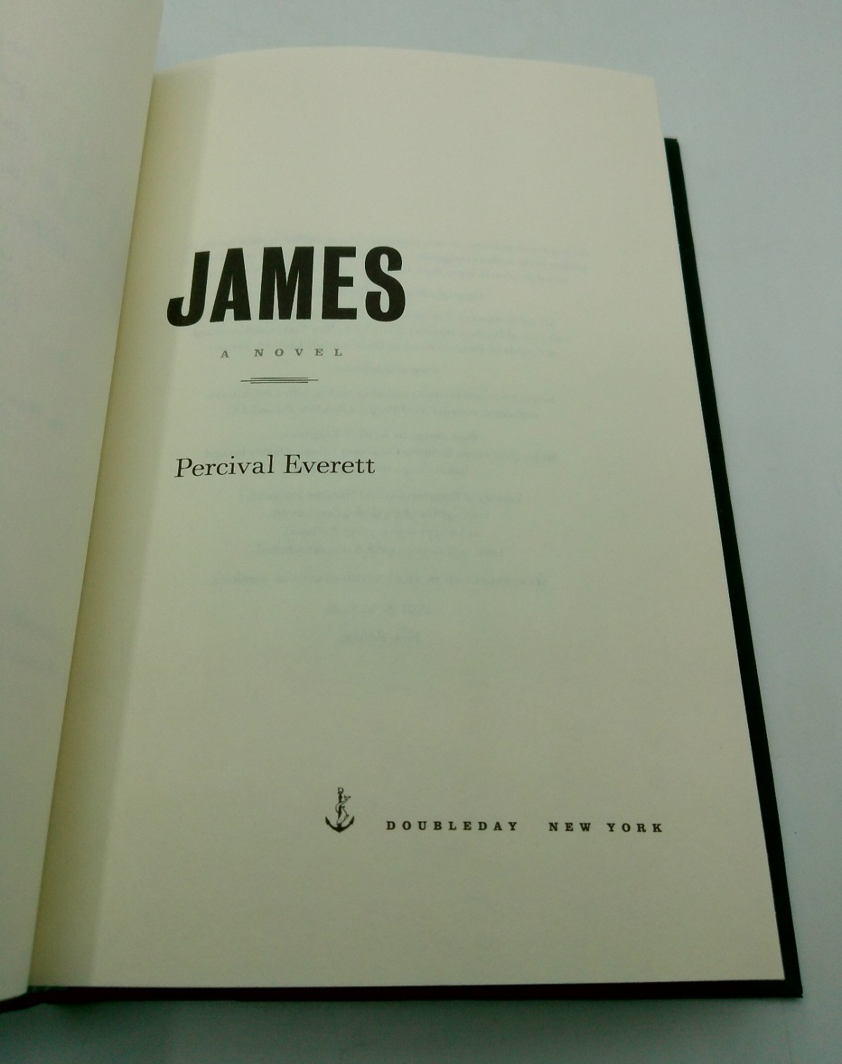 James | Percival Everett | Doubleday | 2025 | SIGNED
