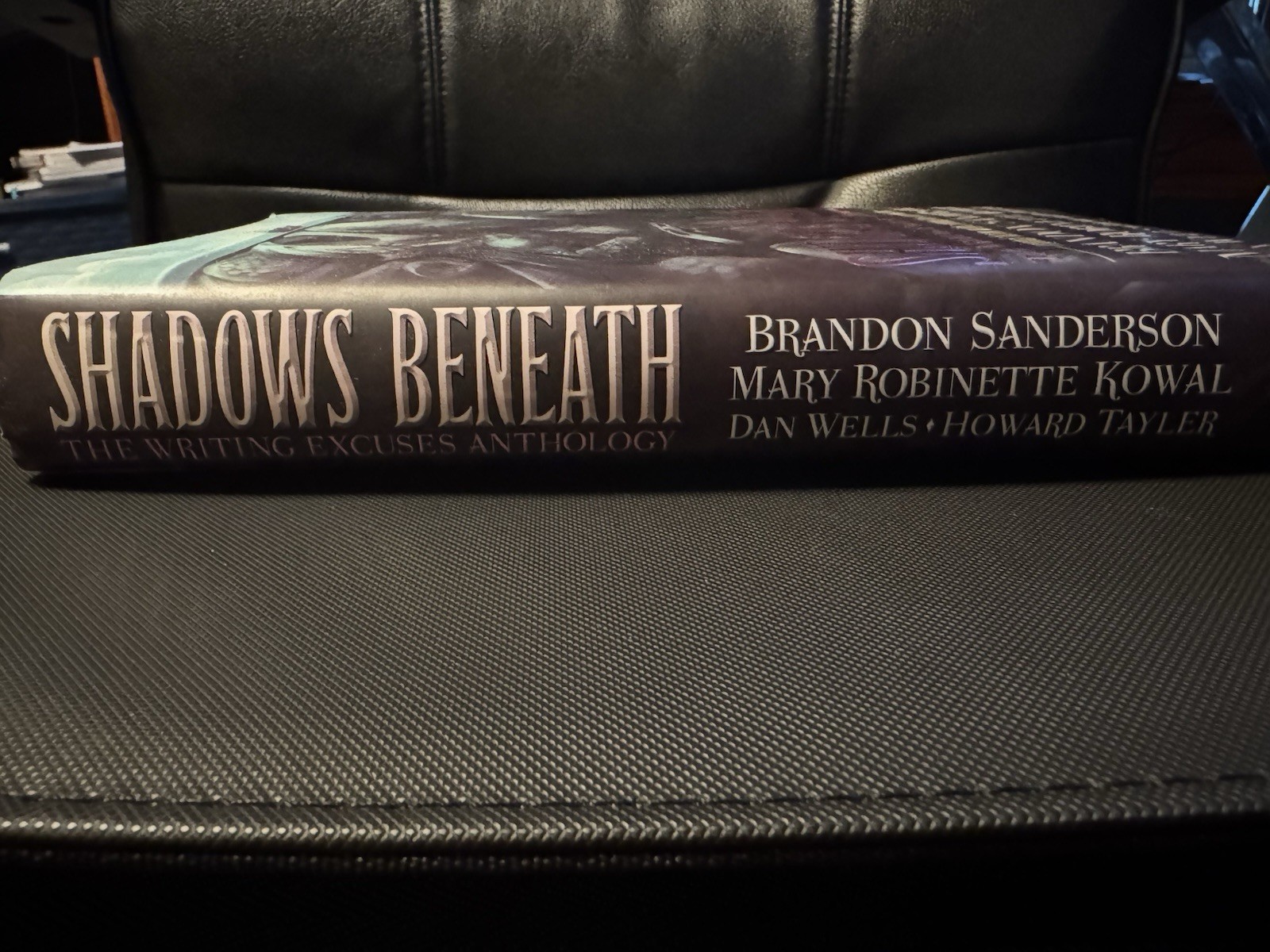 Brandon Sanderson signed Shadows Beneath: Writing Excuses Anthology 1st Edition