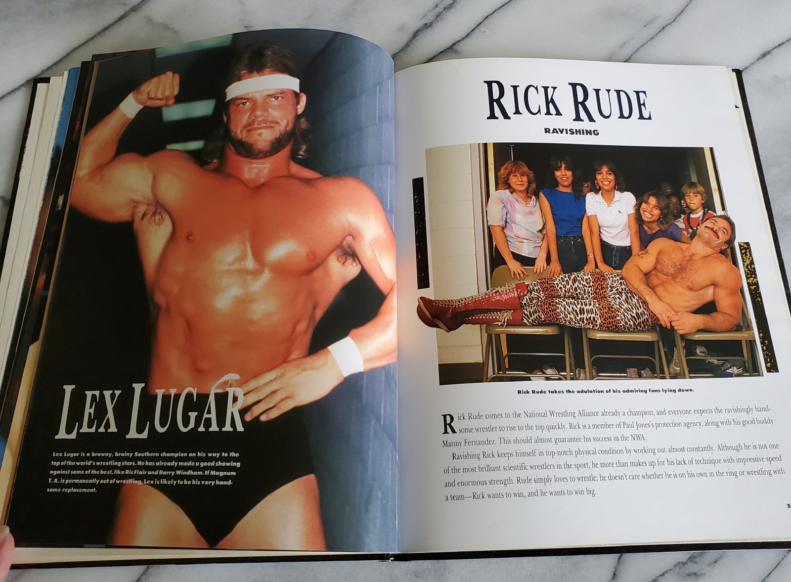 WRESTLING : THE GREATEST STARS 1987 HC Book Hulk Hogan Dusty Rhodes Rick Flair