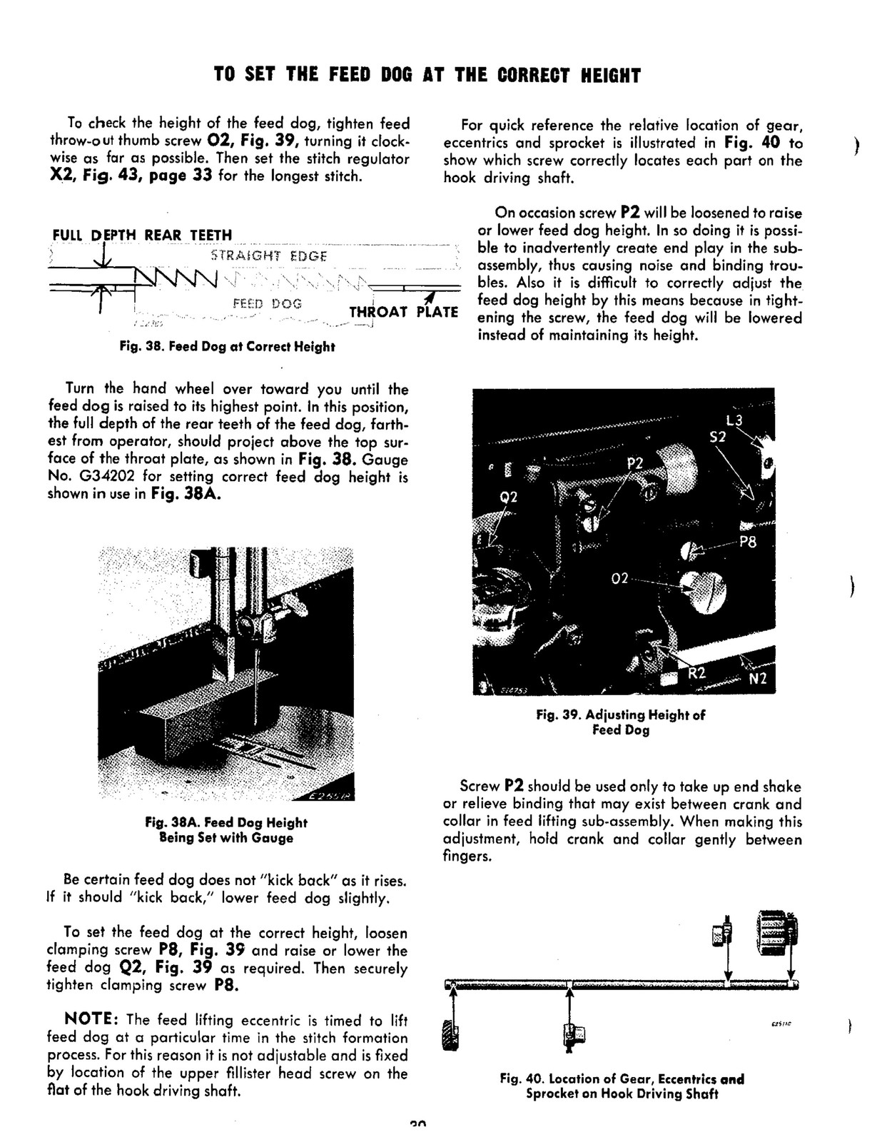 SINGER 401A 319 306 206K43 206K45 Operators & Service Manual BUNDLE – WIRE BOUND