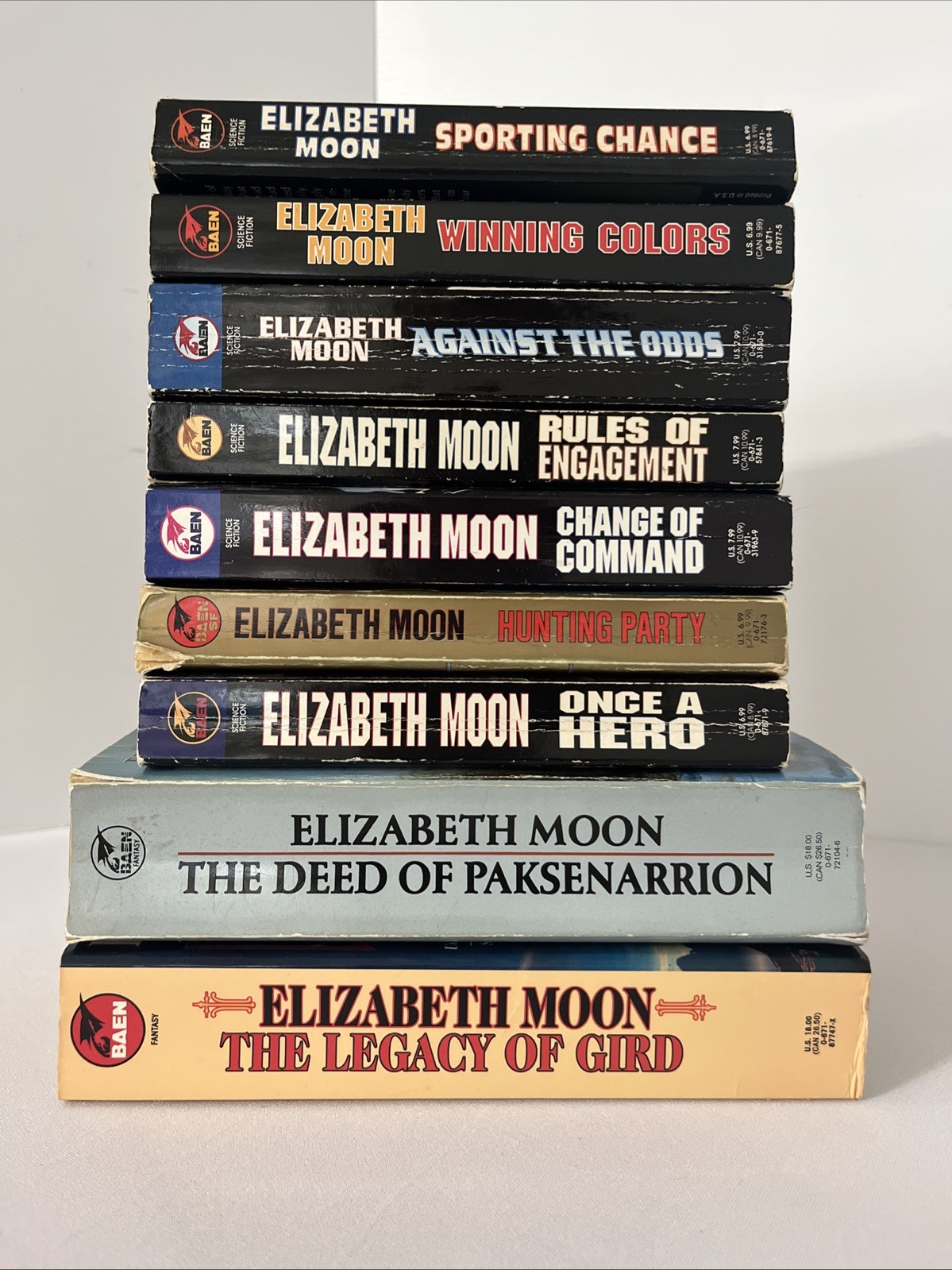 Elizabeth Moon Serrano, Paksenarrion-3in1, Gird-2in1 – All Complete Lot of 9 PB