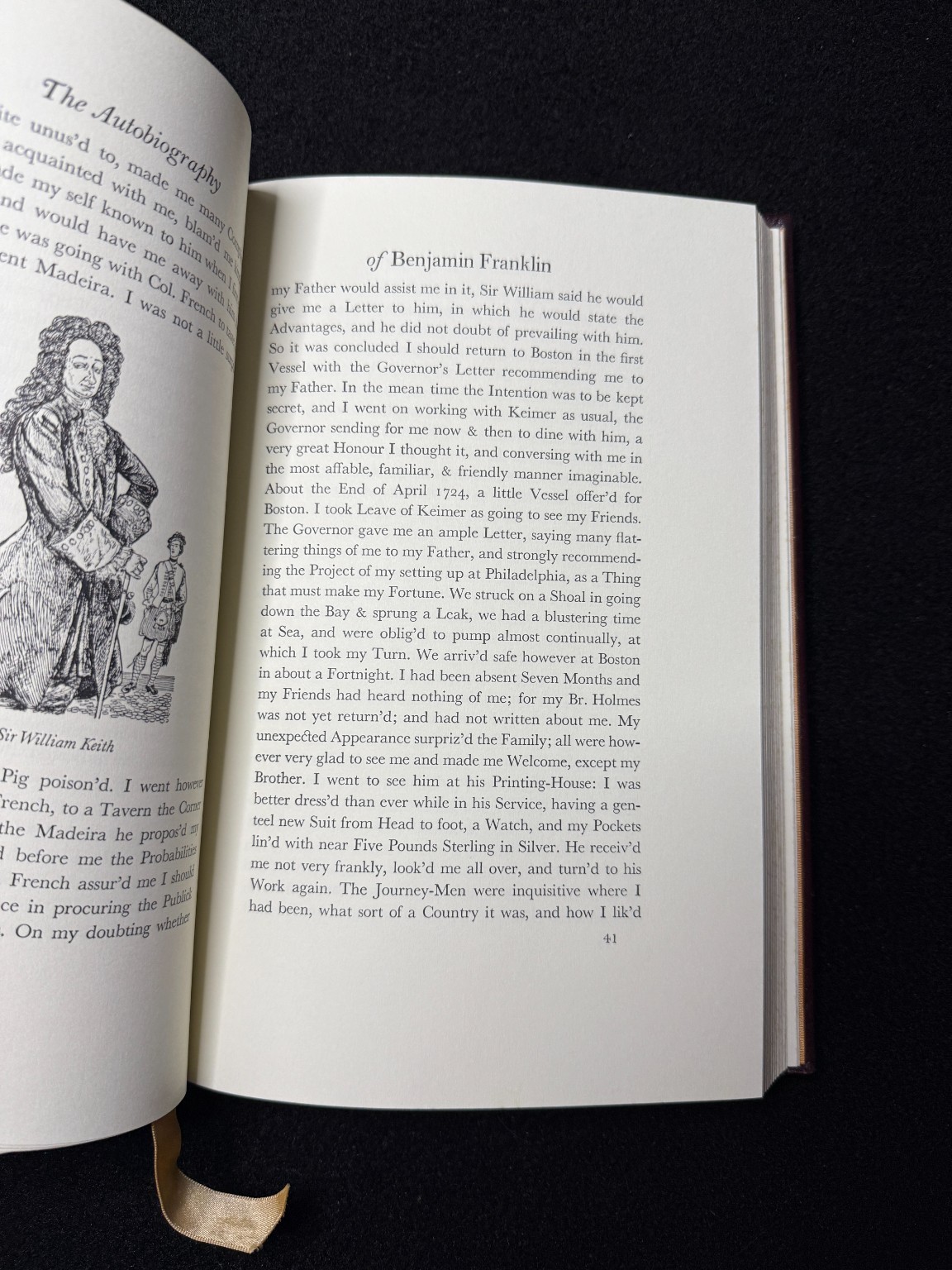 Autobiography Benjamin Franklin Easton Press Leather 1976 Collectors Ed