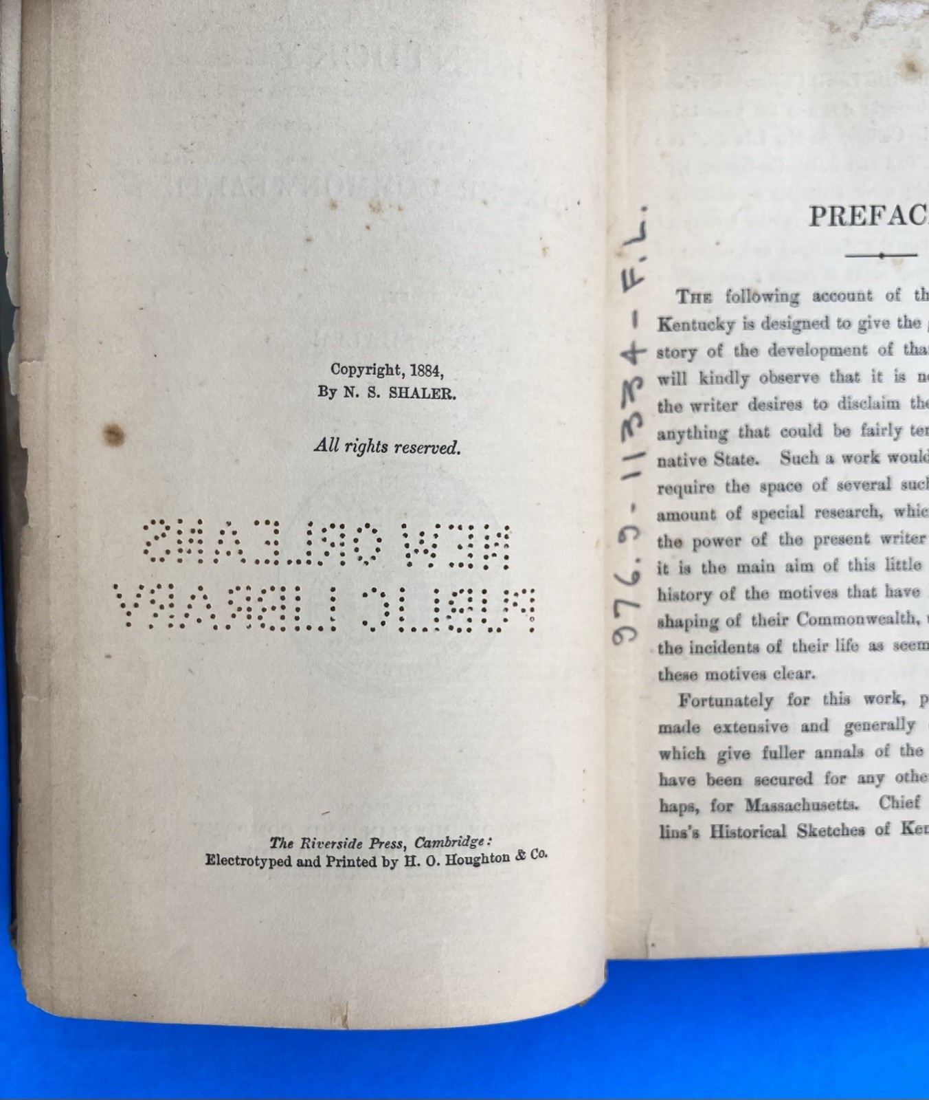 1885 Kentucky: A Pioneer Commonwealth – N.S. Shaler