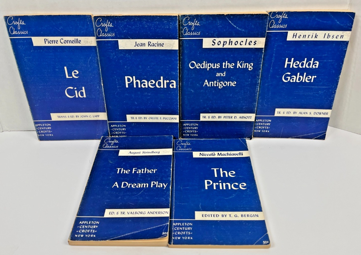 Vintage Appleton Crofts Classics Le Cid Hedda Gabler The Prince Oedipus Lot of 6