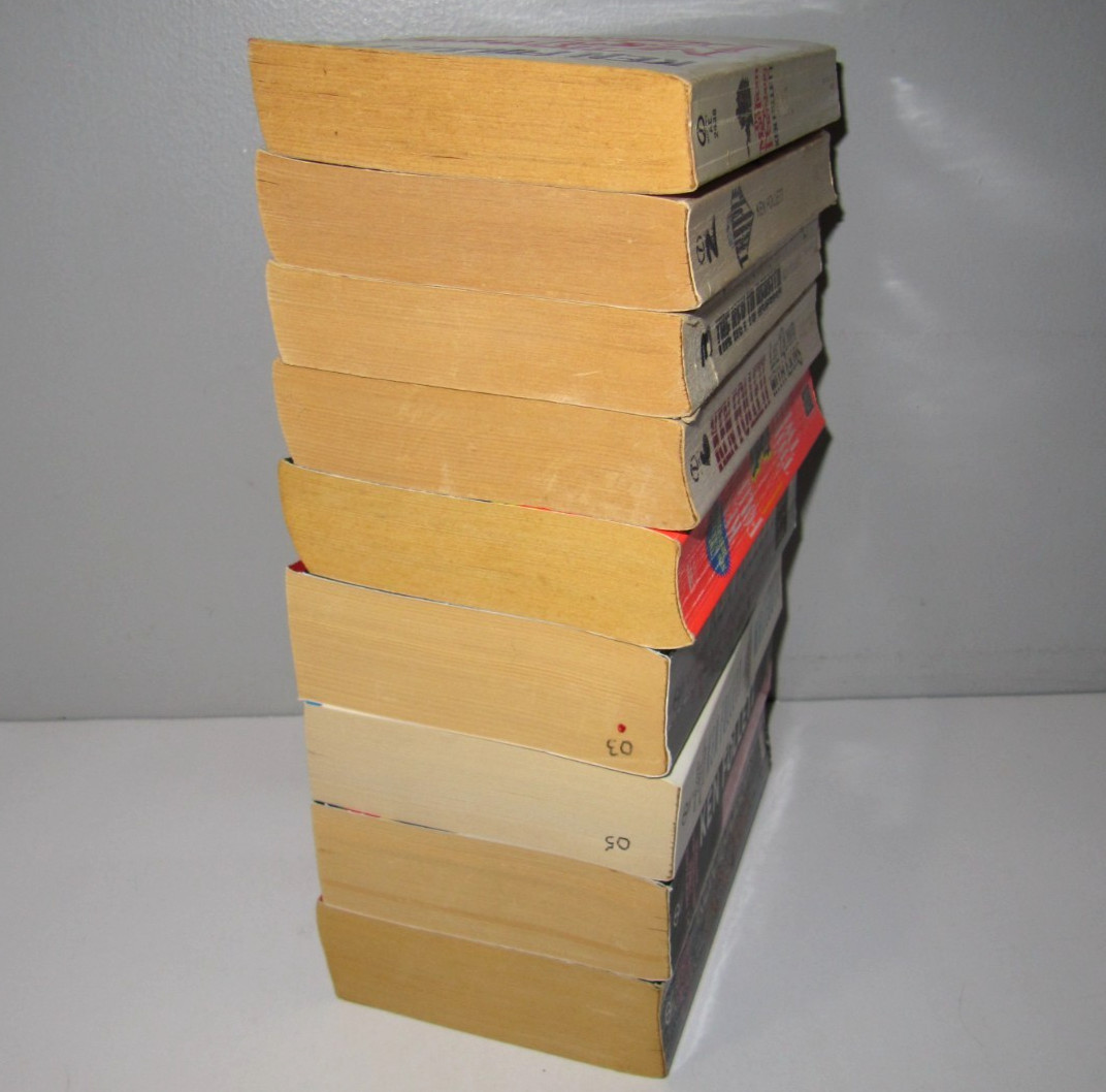 Lot of 9 paperback books by Ken Follett
