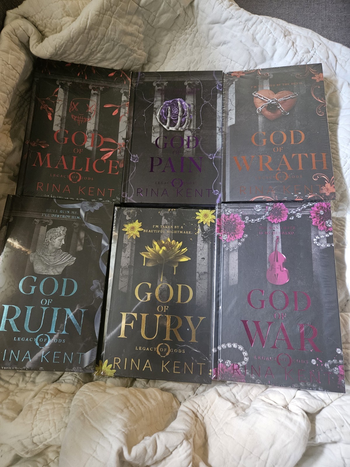 Legacy of Gods Rina Kent Signed Website Exclusive Books Set 1-6 NEW SIGNED!