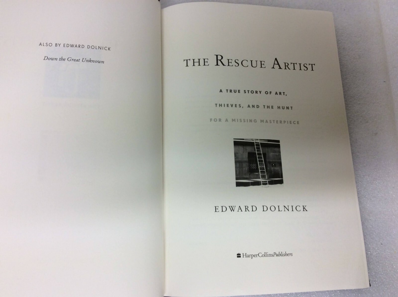 Rescue Artist : A True Story of Art, Thieves….By Edward Dolnick (2005 HC/DJ )