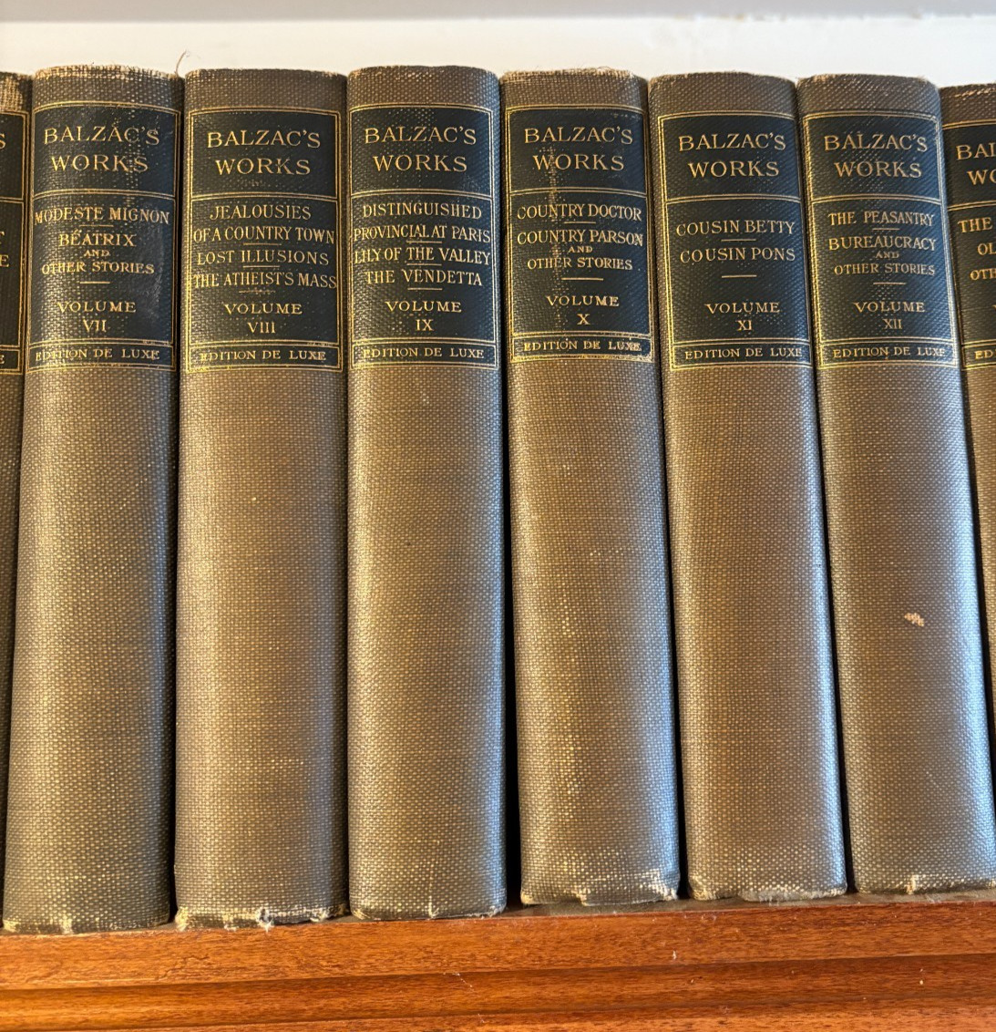 Works of Honore De Balzac (18 volumes), National Library Company,Edition de Luxe