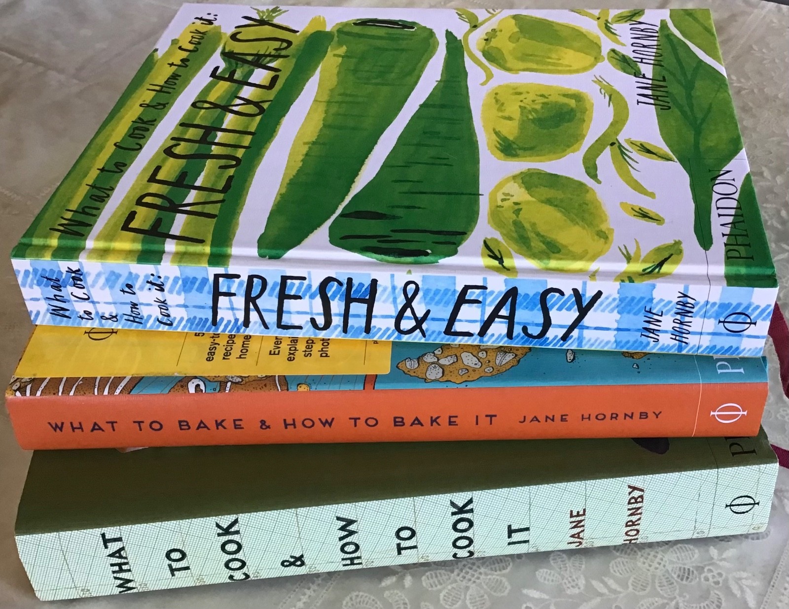 WHAT TO COOK HOW TO COOK IT Bake It Phaidon Cookbooks Three Book Lot Jane Hornby