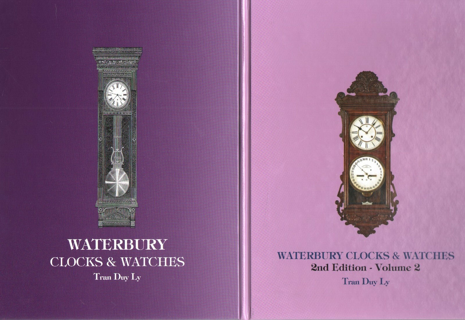 2 Volume Waterbury Clocks, 2nd Edition by Tran Duy Ly w 2013 Price Updates, New!