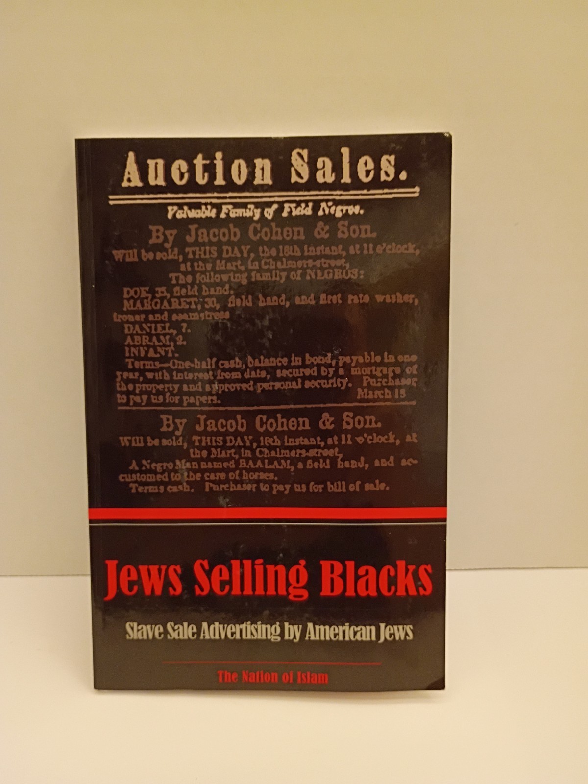 Jews Selling Blacks: Slave Sales by Jews (Paperback by Nation of Islam) 2010 1st