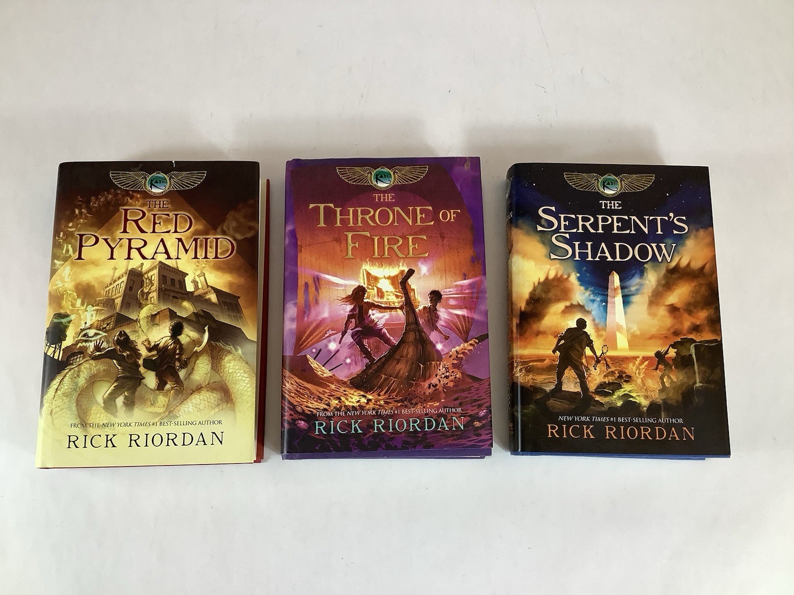 The KANE CHRONICLES Books HC/DJ Complete Set 1-3 Rick Riordan 1st Edition VG+